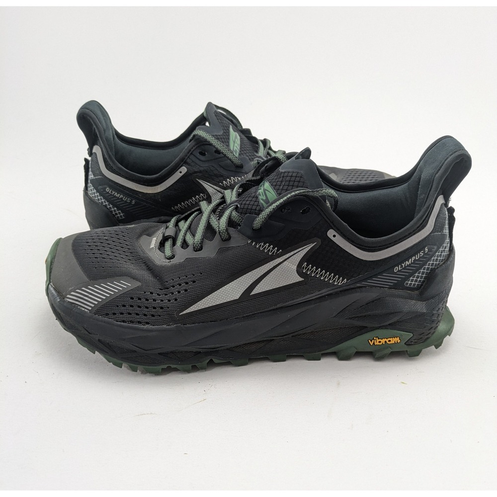Mens Altra Olympus 5 Black Vibram Trail Running Shoes Size AL0A7R6P020 Size 9.5